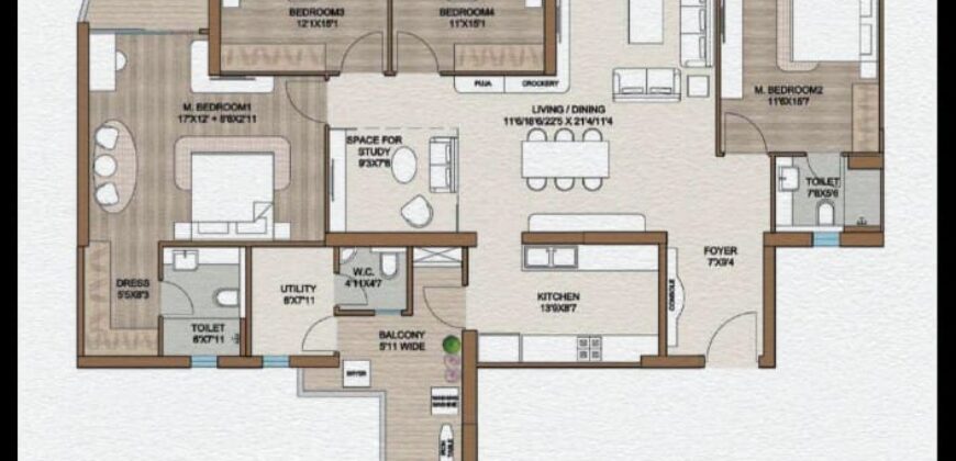 4.5 Bhk in Smart World One DXP