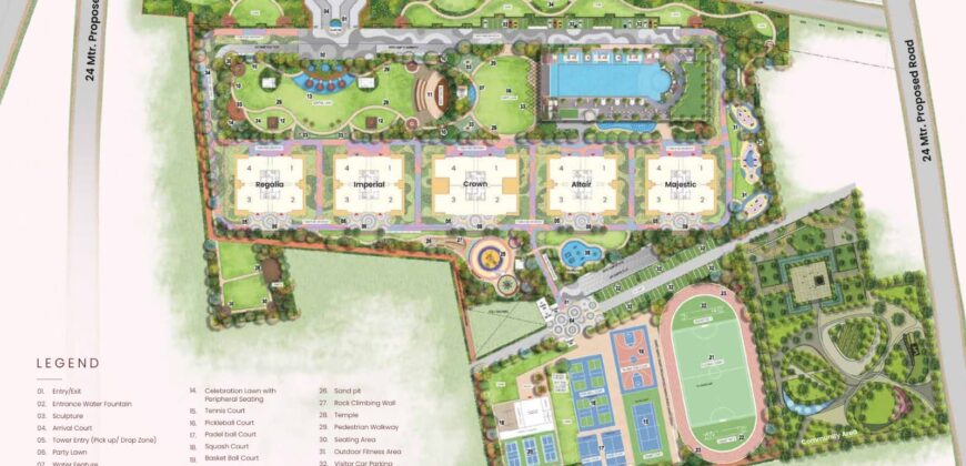 3BHK Suncity Monarch