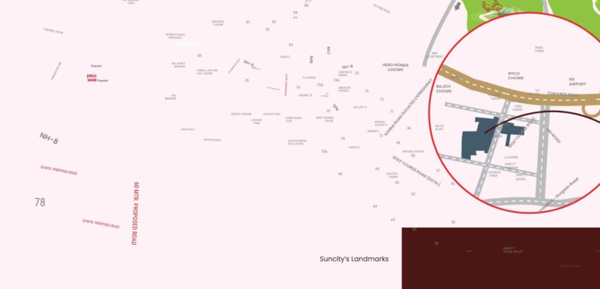 3BHK Suncity Monarch